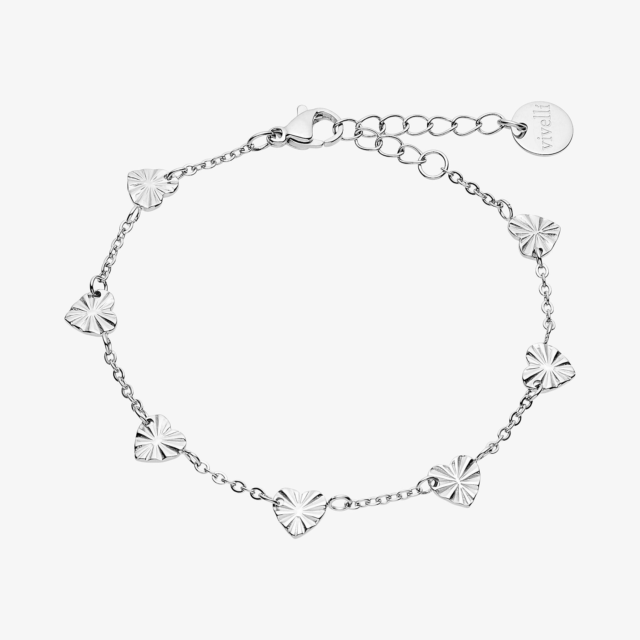 Wild Sun Heart armbånd sølvfarvet