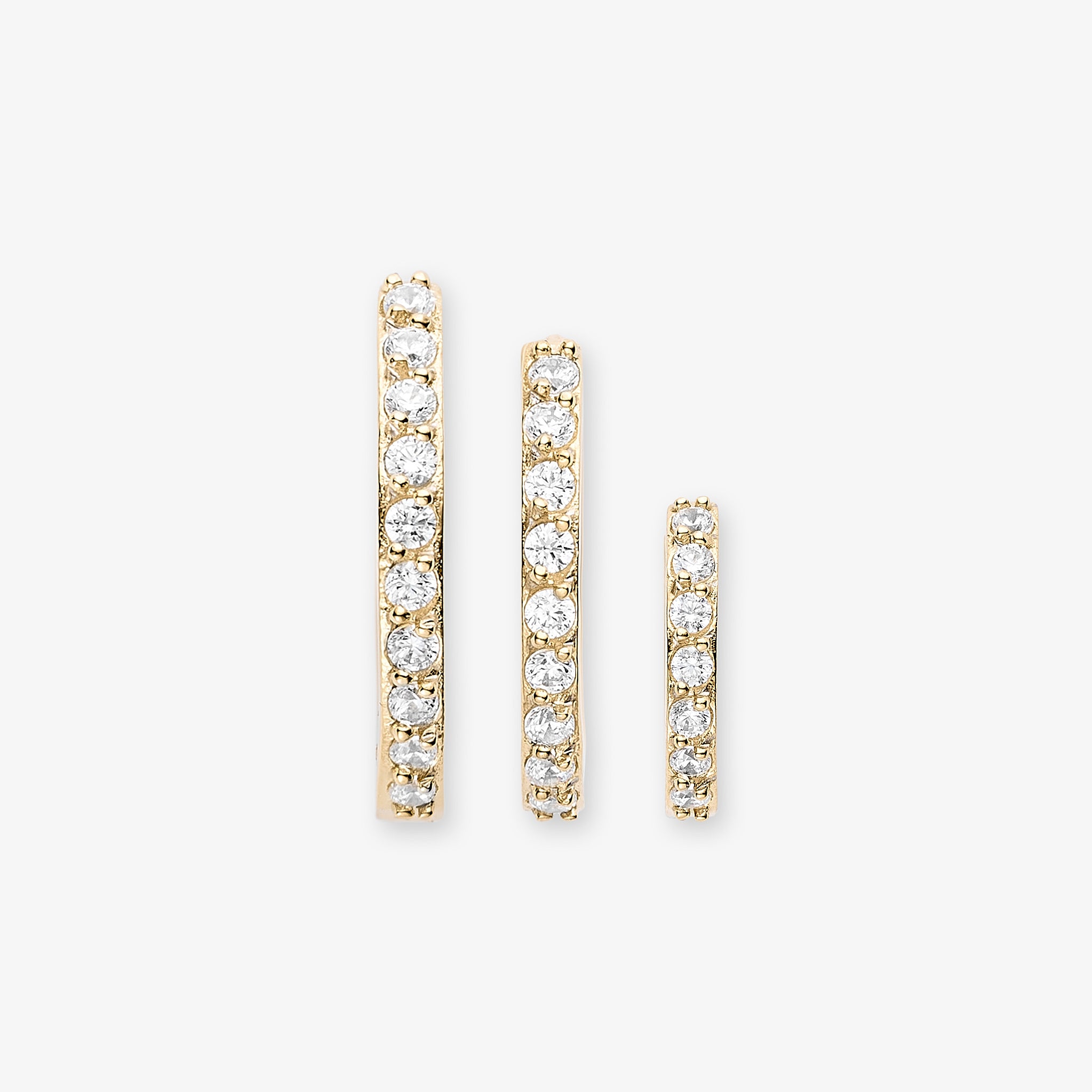 Classic Crystal Creol 12mm 18K guldbelagt