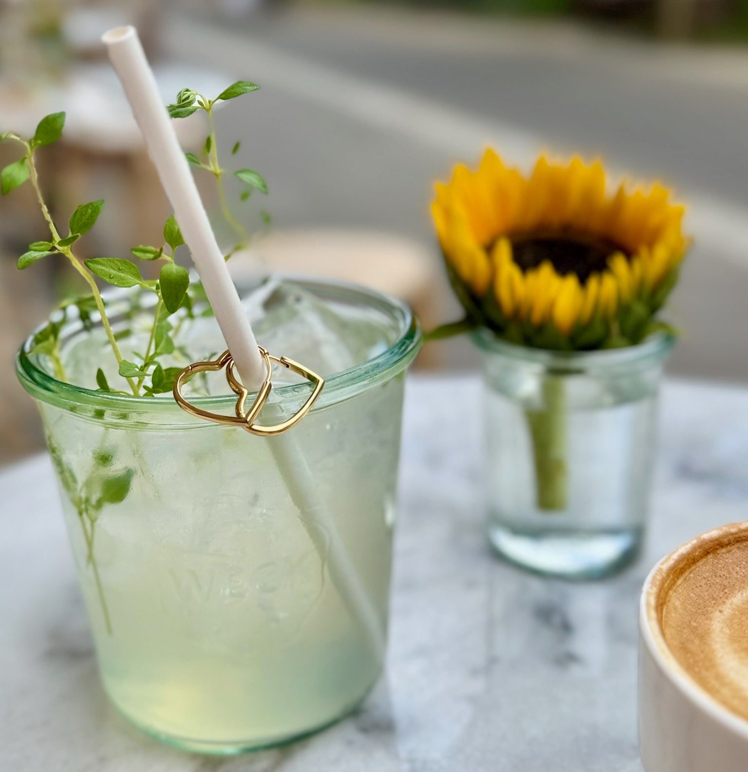 Amoria Open Heart øreringe 18K guldbelagt