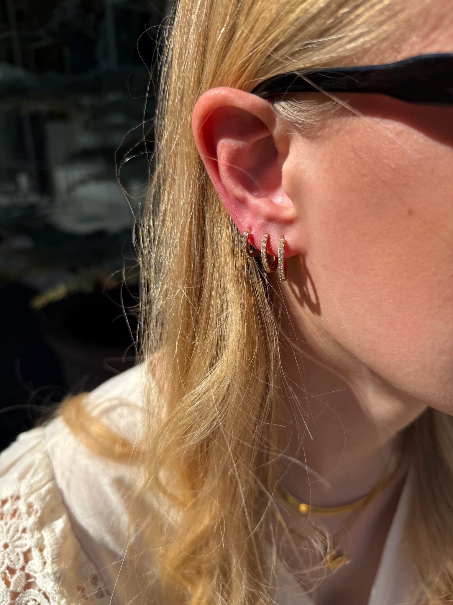Classic Crystal Creol 12mm 18K guldbelagt