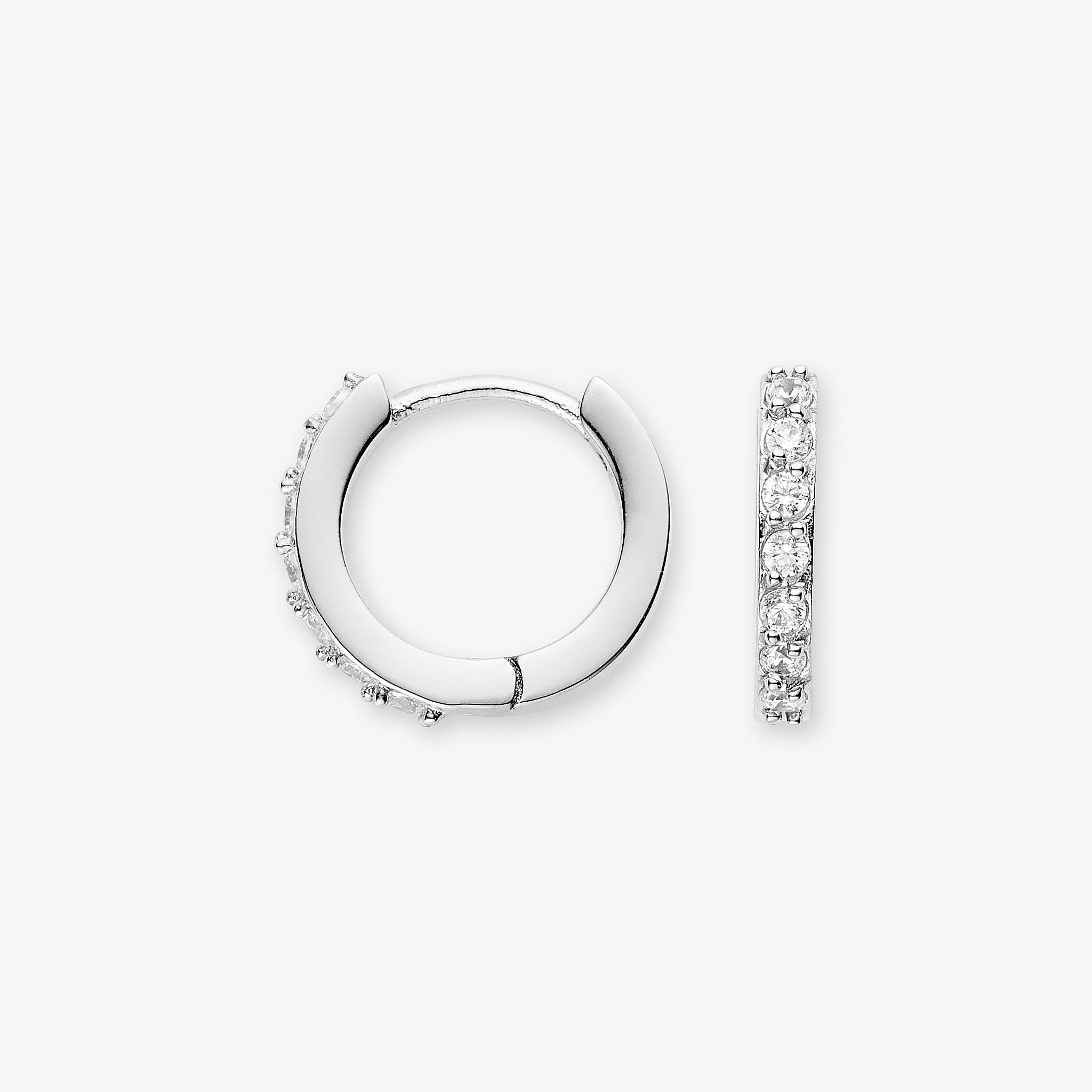 Classic Crystal Creol 12mm sølvbelagt