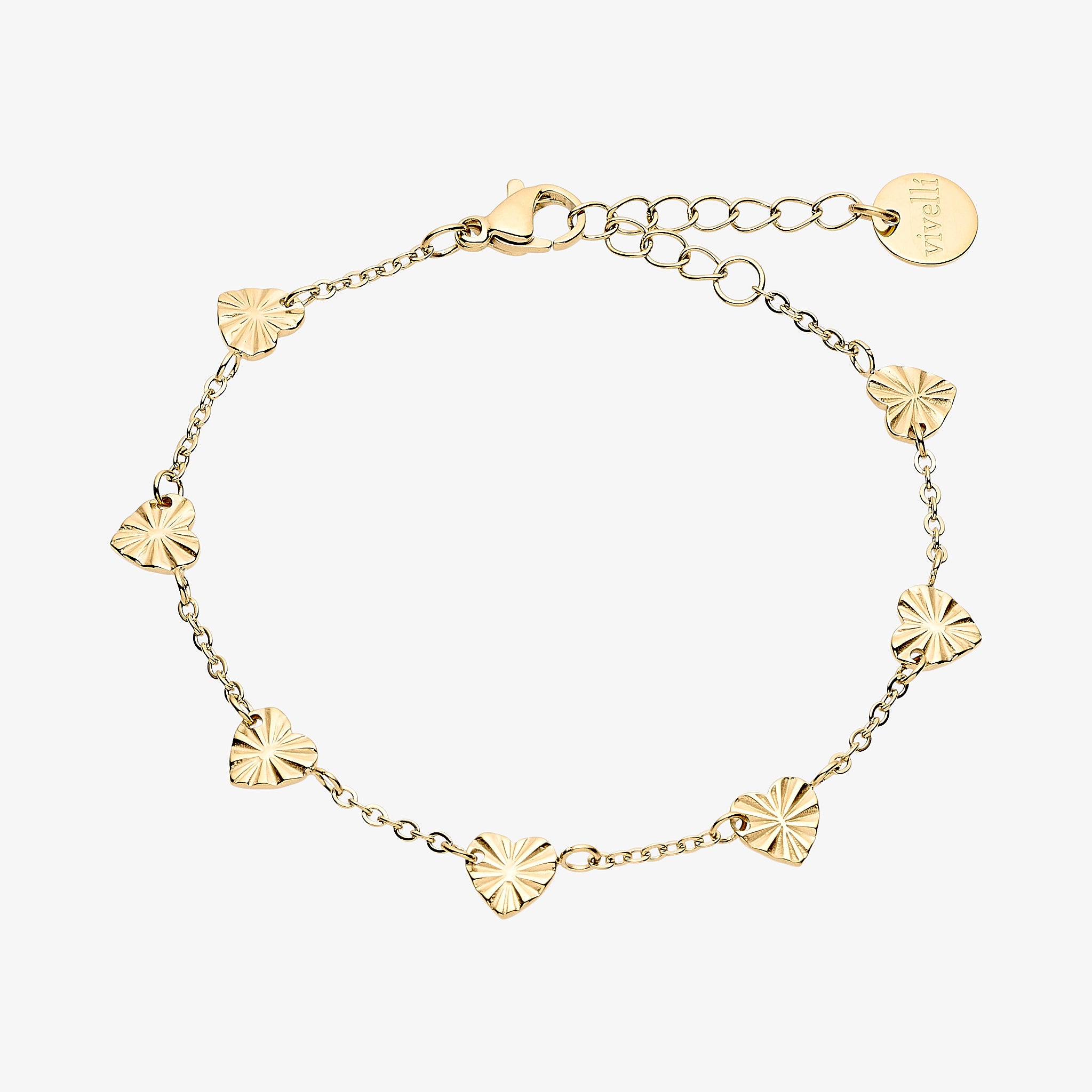 Wild Sun heart armbånd 18K forgyldt