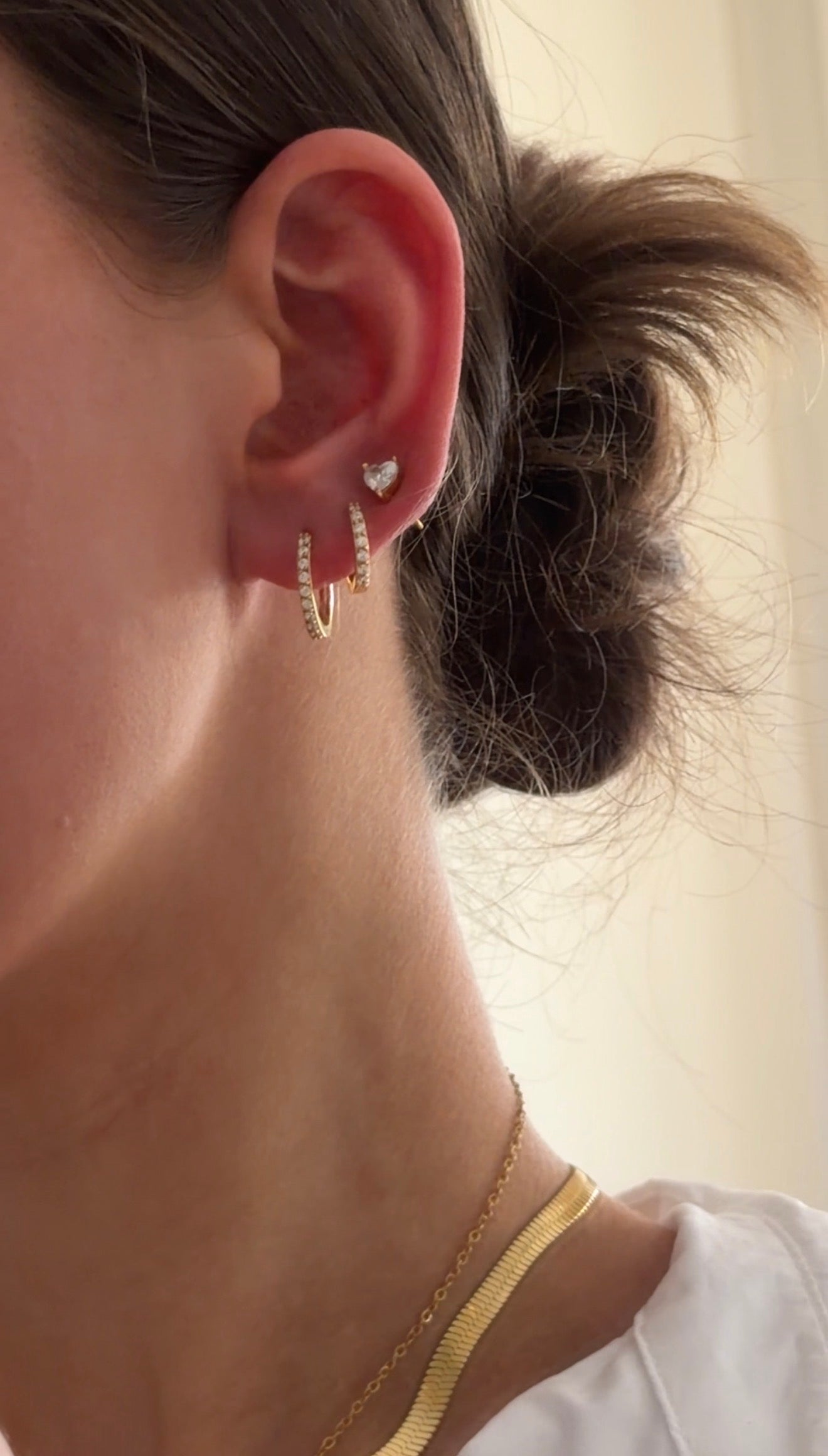 Classic Crystal Creol 12mm 18K guldbelagt