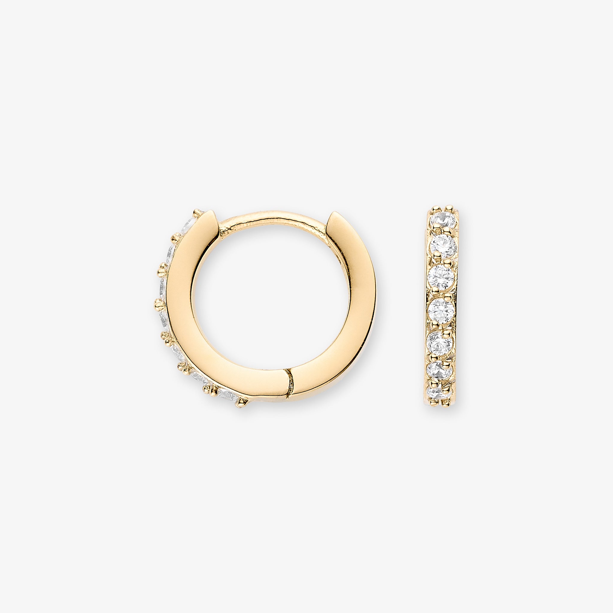 Classic Crystal Creol 12mm 18K guldbelagt