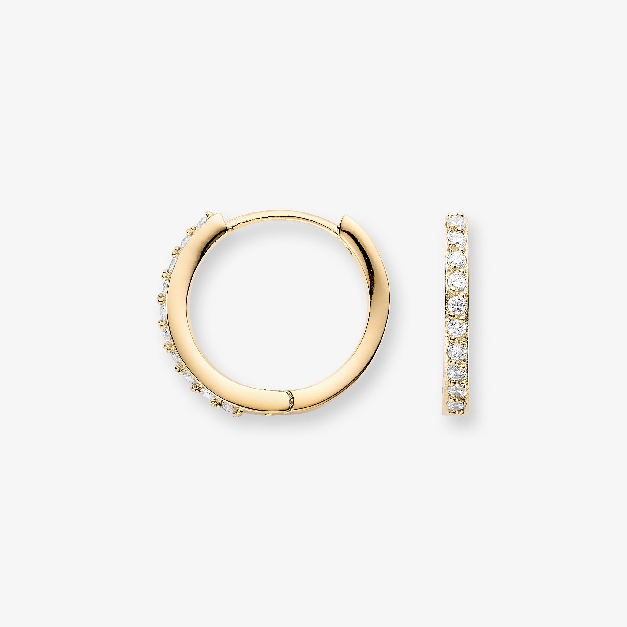Classic Crystal Creol 16mm 18K guldbelagt