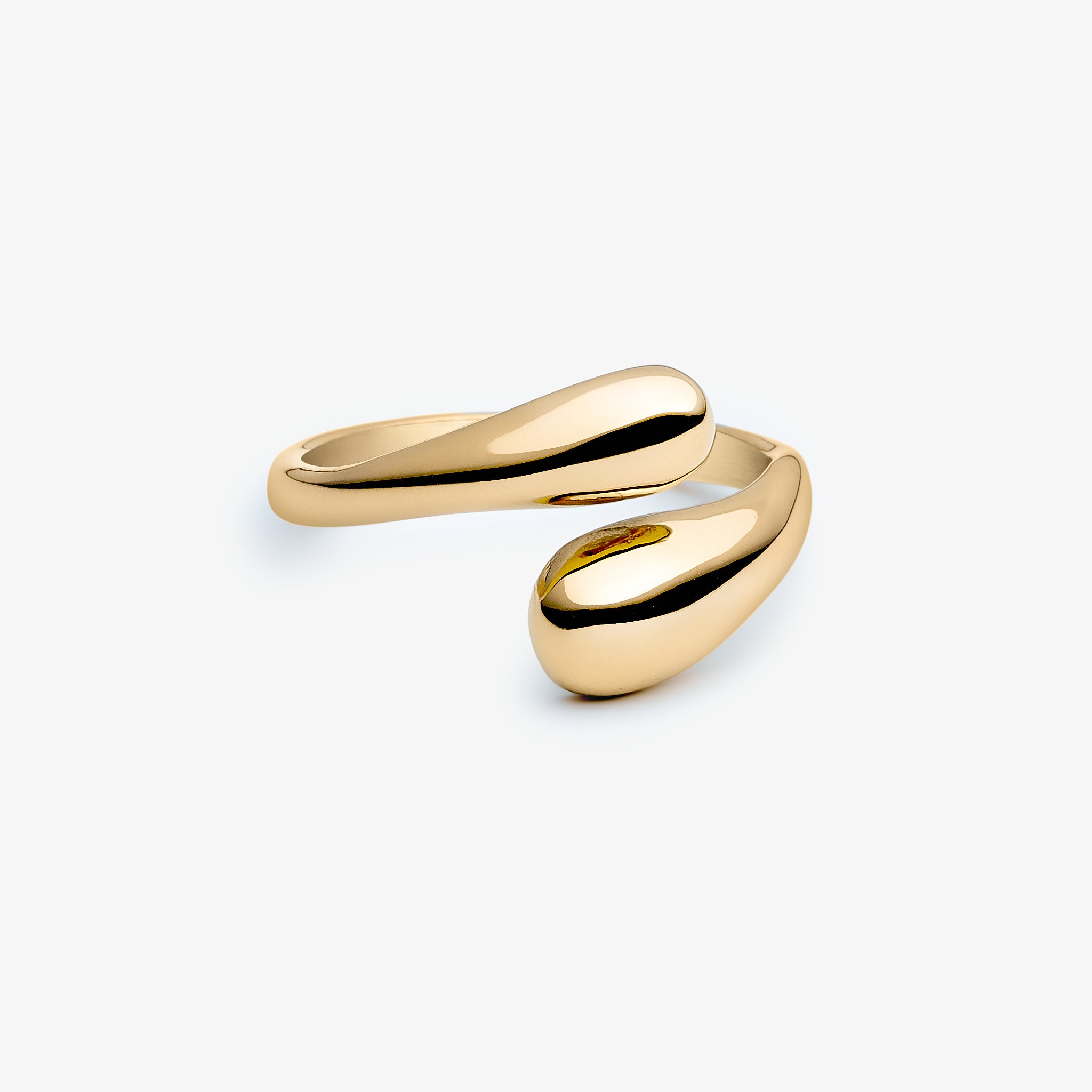Dewdrops Dobbelt Dew ring 18K guldbelagt
